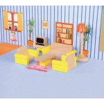 Set mobilier Sufragerie pentru casute de papusi Living Room WoodyLand Set mobilier Sufragerie pentru casute de papusi Living Room WoodyLand